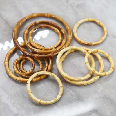 现货圆环手柄diy包包竹