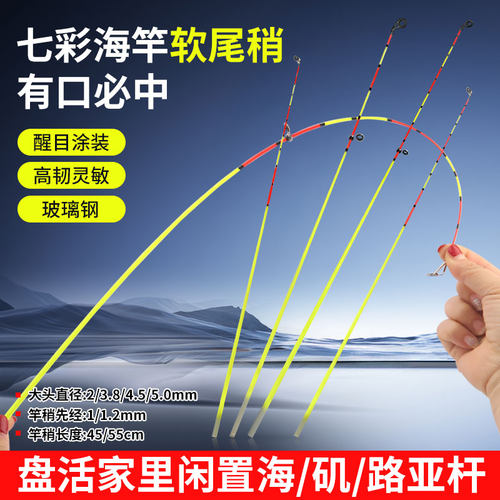 碧水速战七彩醒目软稍海竿尖