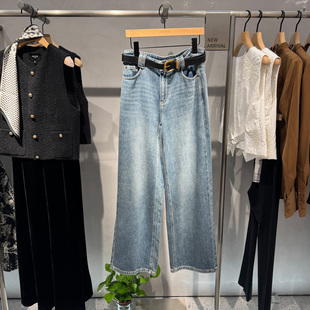 百搭牛仔裤 专柜正品 新款 2025秋冬装 女40933286 艾诺丝雅诗国内代购