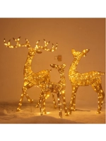 Рождественская световая украшение оленя Рождество Железное олень