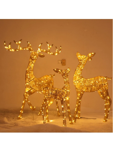 Рождественская световая украшение оленя Рождество Железное олень