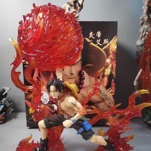 海贼王 GK 三兄弟 第一弹 炎帝 火球艾斯 火焰场景 模型 盒装手办