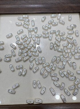 银色长方形不规则隔珠配件diy配饰串饰手工编项链佛珠链手链手串