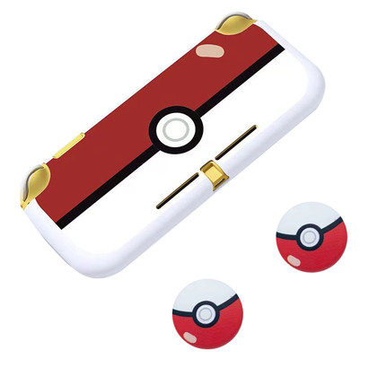 任天堂switchLite保护壳精灵球一体半包动漫磨砂软壳nslite掌机套