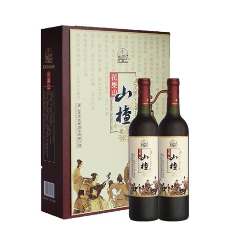 花果山山楂酒古典礼盒750ML*2 连云港特产果酒甜红酒老味道 - 封面