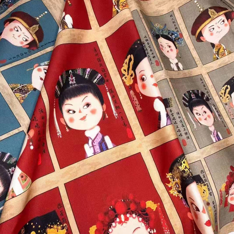 小老虎8安加密棉数码印花布艺