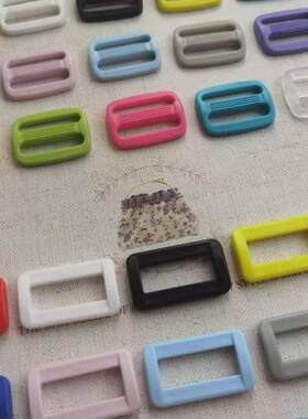 25mm方扣日字扣插扣树脂包背带肩带扣调节扣15色diy手袋扣具配件