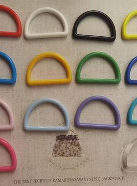 38mmD字扣32mm树脂糖果色包肩带扣6尺寸15色diy手工包袋扣具配件2