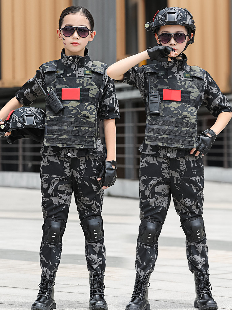 儿童迷彩服男童春秋季特特兵套装作训外套/套装/野战