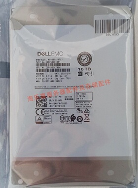 DELL MG08SCA16TEY 024HF9 16T 7.2K 3.5寸 SAS 12Gb 服务器硬盘