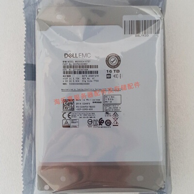 DELL MG08SCA16TEY 024HF9 16T 7.2K 3.5寸 SAS 12Gb 服务器硬盘