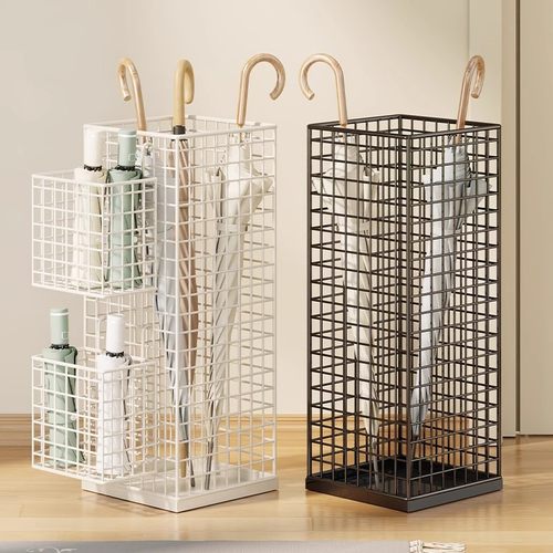 雨伞收纳架门口放雨伞置物架收纳架沥水伞桶商用大容量收纳挂伞