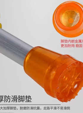 加厚牛筋双拐胶套登山杖拐棍拐杖防滑脚垫老人手杖牛津防滑头静音