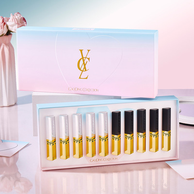 正品香茜儿柔雾丝绒口红小金管细条口红哑光显色滋润唇膏复古红