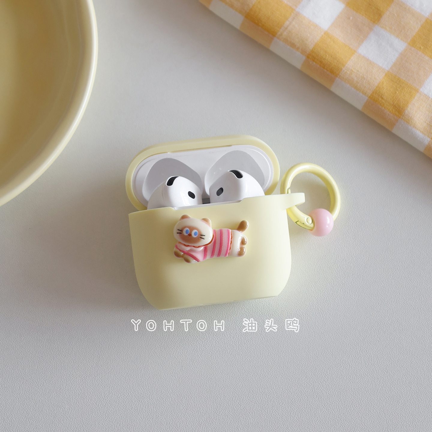 原创创意设计蓝牙耳机保护套适用于苹果AirPods Pro3代保护壳新款airpods4耳机壳pro2硅胶一体式1/2/3代防摔