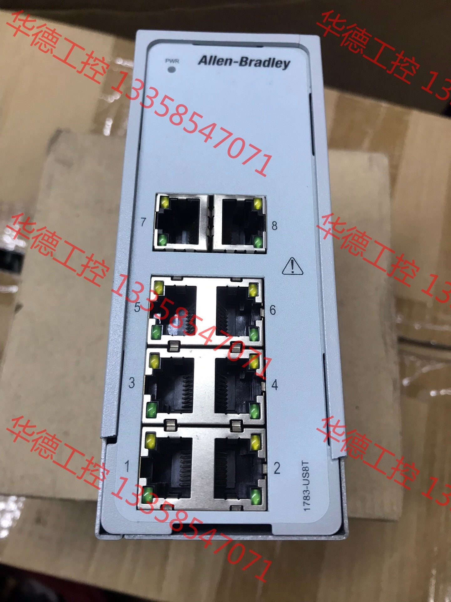 议价 AB罗克韦尔交换机1783-US8T二手拆机成色新，边框有破