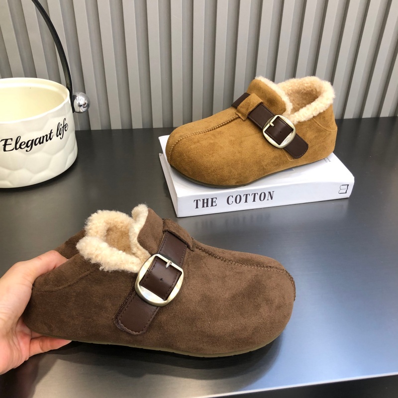 魔术贴皮带扣大棉毛口两穿勃肯鞋