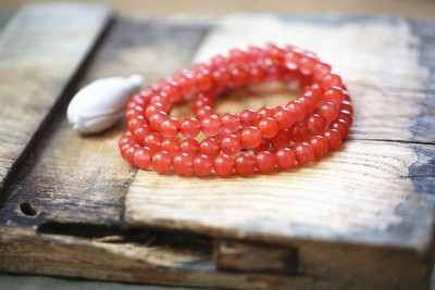 南红玛瑙佛珠手链
