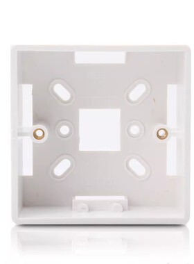 正泰86型明装盒开关插座底盒86明装底盒86型接线盒明盒NEH1-201