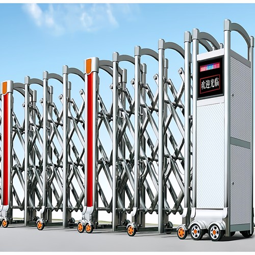 不锈钢电动伸缩门平移门