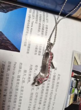 优品饰品童话一只水晶鞋时尚项链