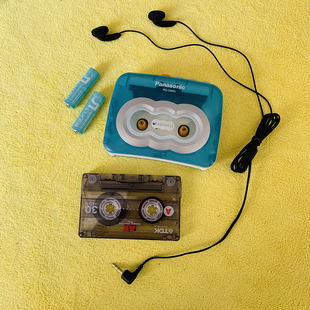 松下经典款磁带随身听CW-05 全品 蓝色配色好看好听 功能一切正常