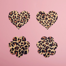 性感豹纹乳贴 一次性防走光美胸贴 防凸点五角形心形圆形乳头贴