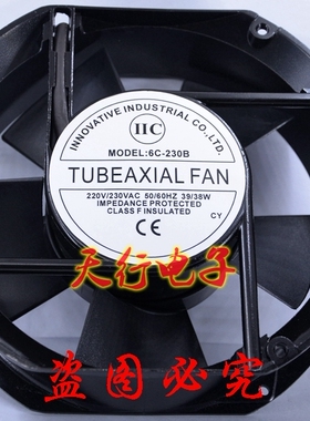 6C-230B 230V 39/38W 17CM 17250 原装正品TUBEAXIAL FAN散热风扇