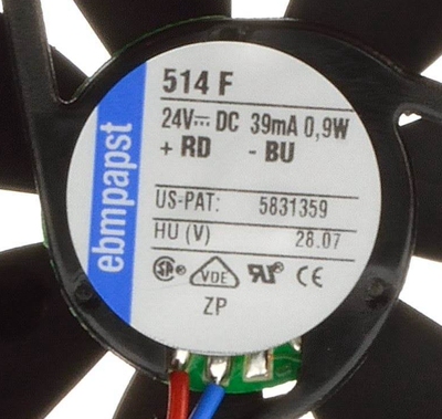 德国ebmpapst TYP 414F 514F 614F 714F  24V 变频器散热风扇