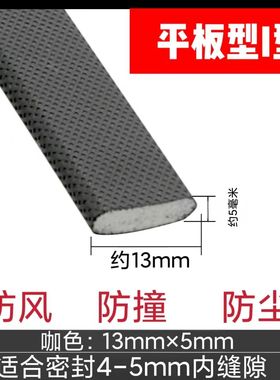 防盗门I型密封条防风隔音房门缝隙静音胶条门窗户挡风保暖神器