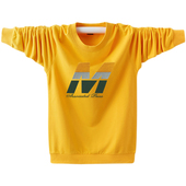 男士 秋季 t恤 青少年长袖 宽松运动男纯棉初中高中学生潮男卫衣 春款