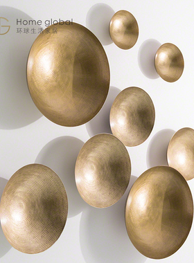 轻奢软装设计哑白色凸点陶瓷挂盘样板房别墅会所装饰壁饰壁挂墙挂