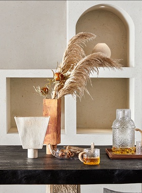 环球手工陶瓷花瓶简约现代样板房