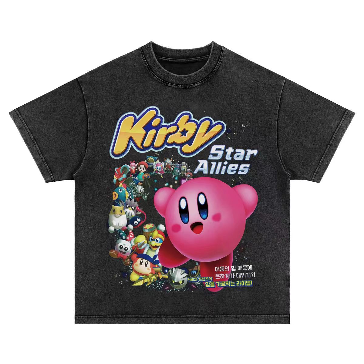 复古短袖美式水洗做旧