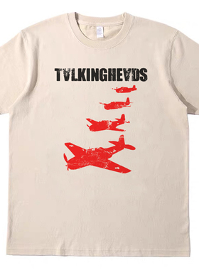 新浪潮Talking Heads音乐节复古短袖bf男女情侣T恤纯棉原创tshirt