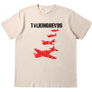 新浪潮Talking Heads音乐节复古短袖bf男女情侣T恤纯棉原创tshirt
