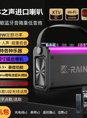 600W柏林之声家庭ktv音响套装大功率户外K歌蓝牙乐器音箱一体机3
