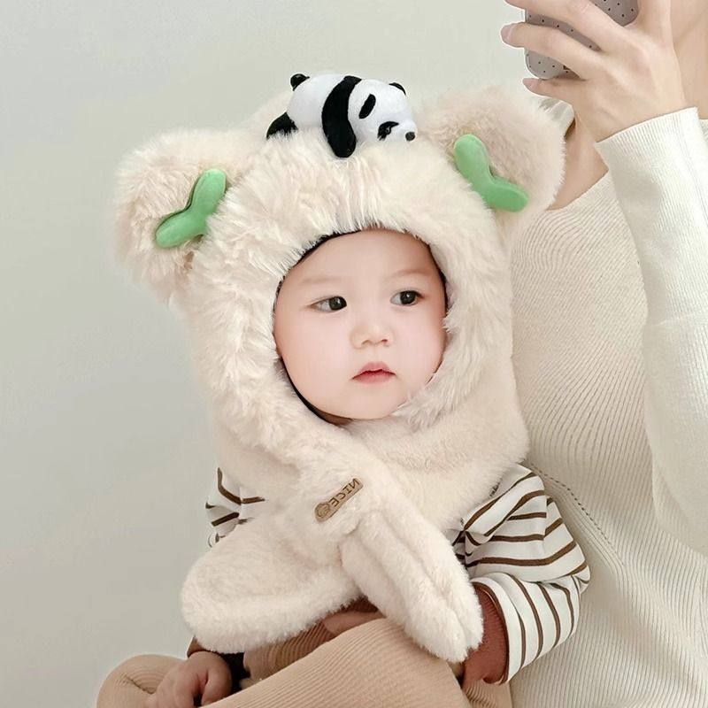 宝宝帽子秋冬季围巾一体帽防风面罩防飞沫婴儿抗寒防护小熊儿童冬,童装/婴儿装/亲子装,围巾,淘宝优惠券,粉丝福利购,淘宝优惠卷