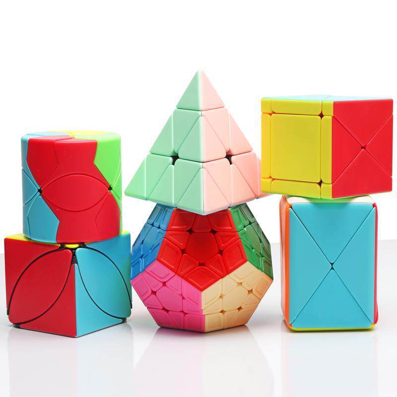 泛新X魔方金字塔圆柱魔盒五魔枫叶异形竞速专业初学儿童益智玩具
