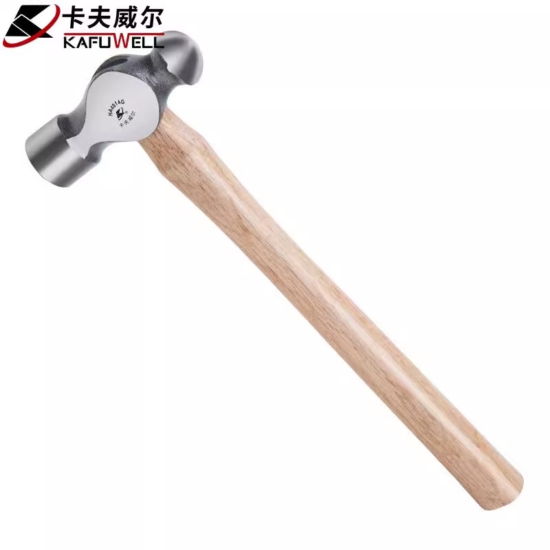 卡夫威尔木柄圆头锤铁榔头铁锤逃生锤 1磅(0.45KG) HA4014G_虎窝淘