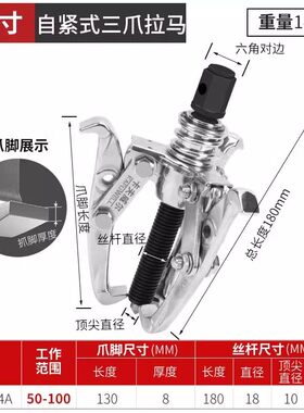 卡夫威尔自紧式三爪拉马4英寸