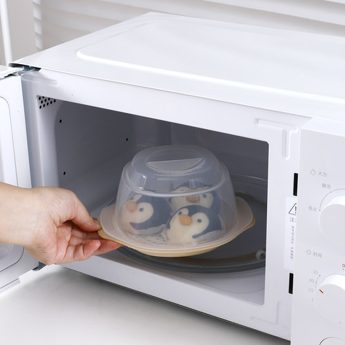 日本进口微波炉蒸馒头包子饺子专用蒸饭盒食品蒸器蒸笼蒸兔子包碗