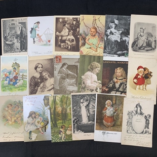 欧洲早期 珍藏老明信片 经典 美女儿童 自选 系列