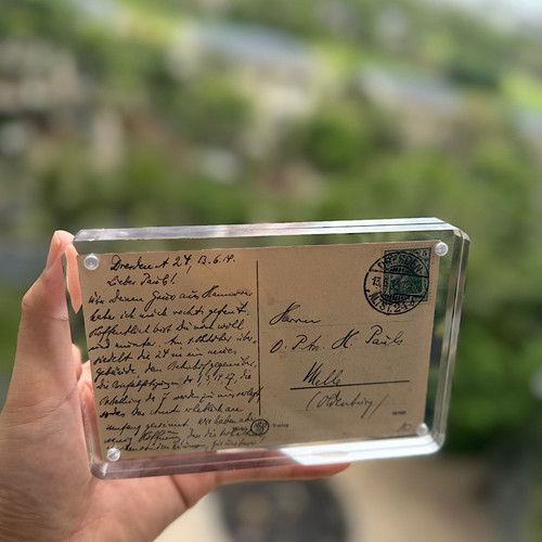 明信片 专用相框 加厚强磁 亚克力相框  摆件 搭配 生日片