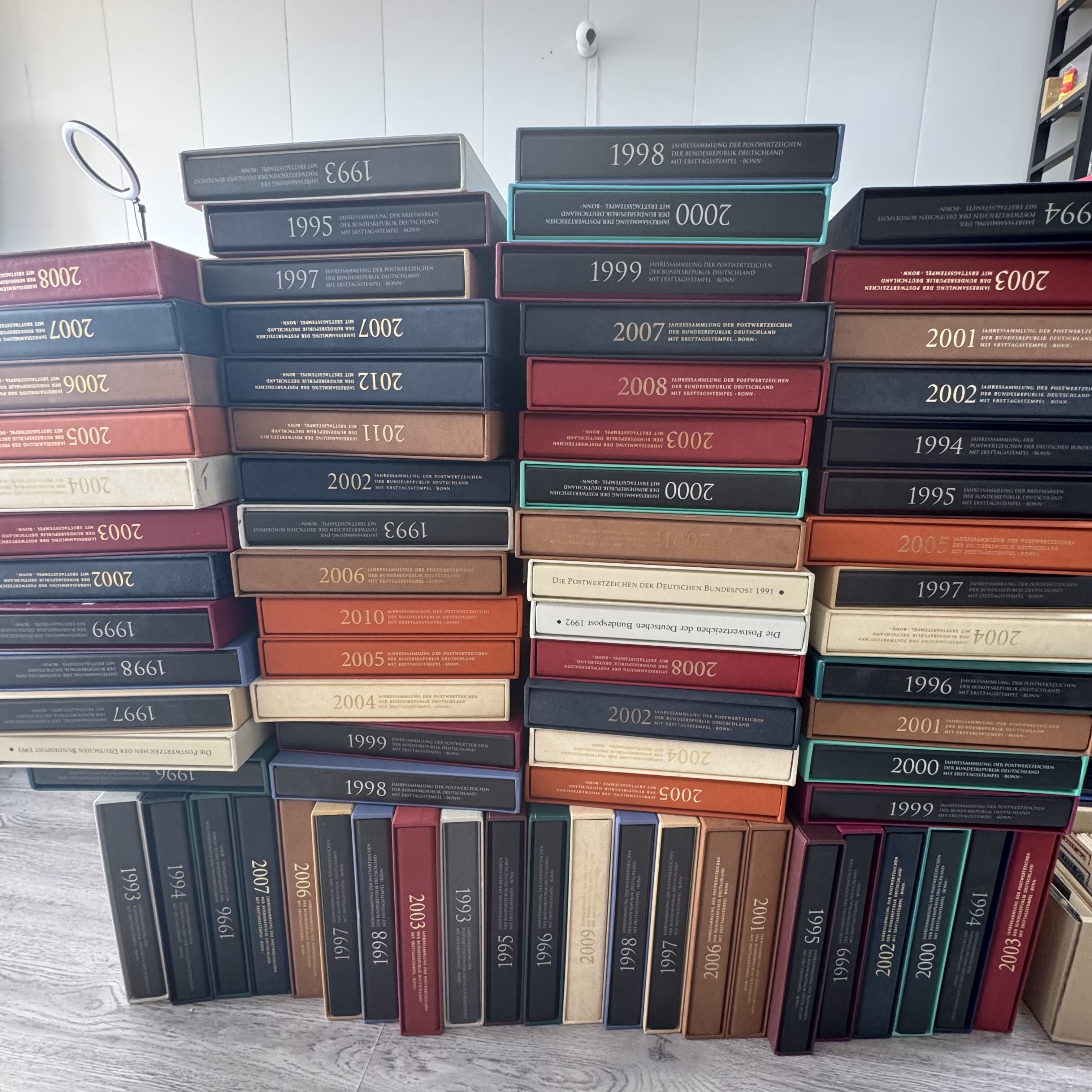 外国邮票 生日邮票 德国1991年-2013年高级 精装册出生卡册带外壳