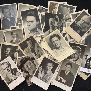 男 1930～1940年 演员 名人 老明信片 原版 欧洲早期