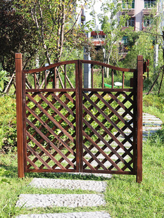 入户庭院花园装 饰门户外矮篱笆门小院子半腰木栅栏门围栏门园艺门