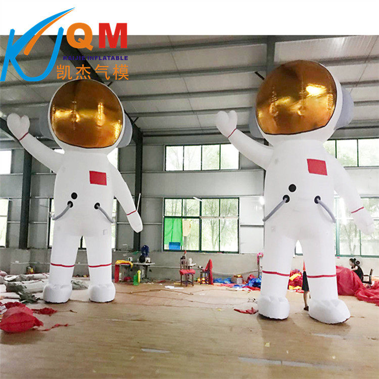 充气宇航员气模 航天太空人模型卡通 月球机器人气模人穿行走人偶