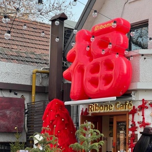 定制新年主题福字创意气模闭气PVC商场户外门头打卡氛围布置装饰