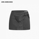 短裙女格雷系修身 ANN ANDELMAN立体蝴蝶结西装 灰色半身裙